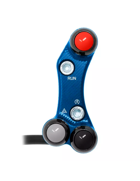 JETPRIME JP PLDB 073 B Interruptor manillar derecho JETPRIME YAMAHA YZF-R7 2022-2024 ORIFICIOS DESALINEADOS AZUL