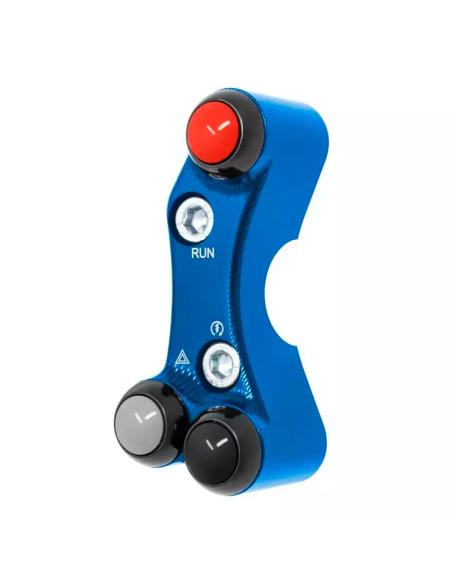 JETPRIME JP PLDB 073 B Interruptor manillar derecho JETPRIME YAMAHA YZF-R7 2022-2024 ORIFICIOS DESALINEADOS AZUL