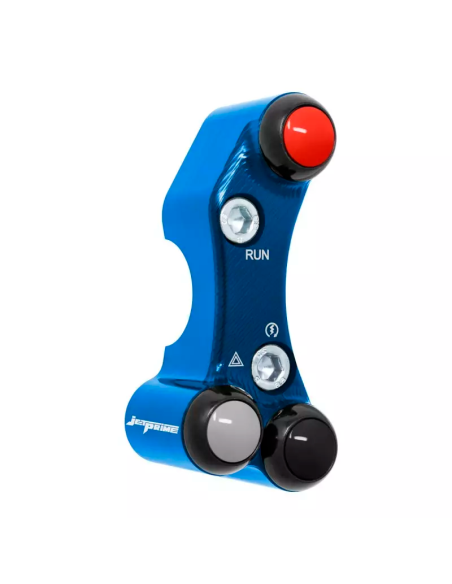 Interruptor manillar derecho JETPRIME YAMAHA YZF-R7 2022-2024 ORIFICIOS DESALINEADOS AZUL
