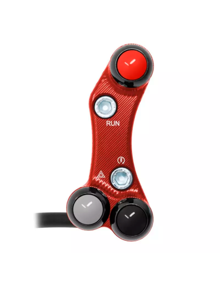 JETPRIME JP PLDB 073 R Interruptor manillar derecho JETPRIME YAMAHA YZF-R7 2022-2024 ORIFICIOS DESALINEADOS ROJO