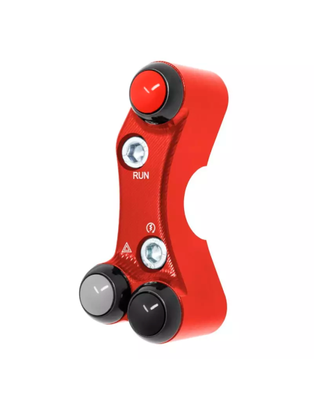 JETPRIME JP PLDB 073 R Interruptor manillar derecho JETPRIME YAMAHA YZF-R7 2022-2024 ORIFICIOS DESALINEADOS ROJO