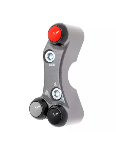 JETPRIME JP PLDB 073 T Interruptor manillar derecho JETPRIME YAMAHA YZF-R7 2022-2024 ORIFICIOS DESALINEADOS TITANIO