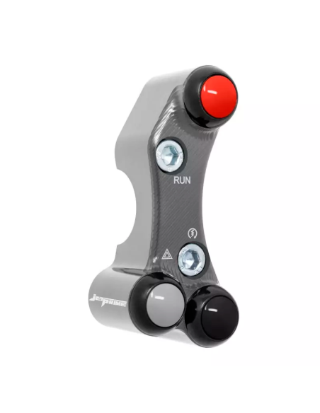 JETPRIME JP PLDB 073 T Interruptor manillar derecho JETPRIME YAMAHA YZF-R7 2022-2024 ORIFICIOS DESALINEADOS TITANIO
