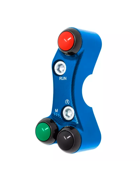 JETPRIME JP PLDB 013 B Interruptor manillar derecho JETPRIME YAMAHA YZF-R6 2017-2022 ORIFICIOS DESALINEADOS AZUL