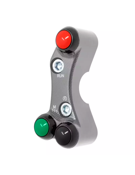 JETPRIME JP PLDB 013 T Interruptor manillar derecho JETPRIME YAMAHA YZF-R6 2017-2022 ORIFICIOS DESALINEADOS TITANIO
