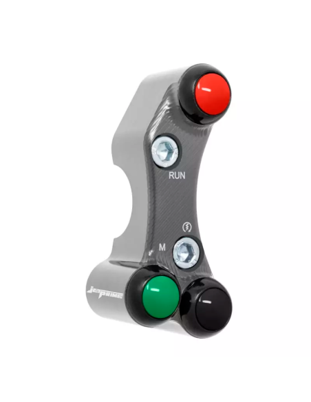 JETPRIME JP PLDB 013 T Interruptor manillar derecho JETPRIME YAMAHA YZF-R6 2017-2022 ORIFICIOS DESALINEADOS TITANIO