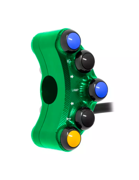 Jetprime JP PLS 074 V Piña Izquierda Carretera 5 botones Jetprime KAWASAKI Z1000 VERDE