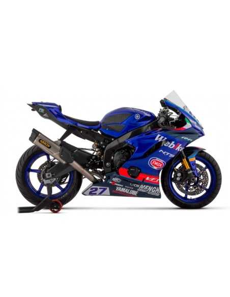 ARROW Indy Race Komplettauspuff, nicht homologiert, aus Edelstahl für YAMAHA YZF 600 R6 17-24