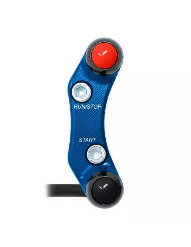 Jetprime JP PLDB 015 B JETPRIME Rechter Lenkerschalter YAMAHA YZF-R3 2015-2018 (verschobene Löcher) BLAU
