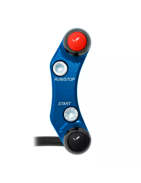 Jetprime JP PLDB 015 B JETPRIME Rechter Lenkerschalter YAMAHA YZF-R3 2015-2018 (verschobene Löcher) BLAU