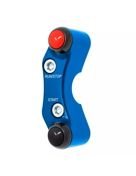 JETPRIME JP PLDB 015 B Interruptor de manillar derecho JETPRIME YAMAHA YZF-R3 2015-2018 (orificios desalineados) AZUL