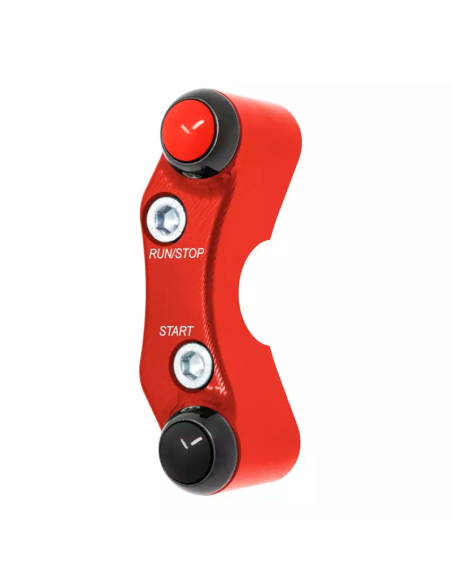 JETPRIME JP PLDB 015 R Interruptor de manillar derecho JETPRIME YAMAHA YZF-R3 2015-2018 (orificios desalineados) ROJO