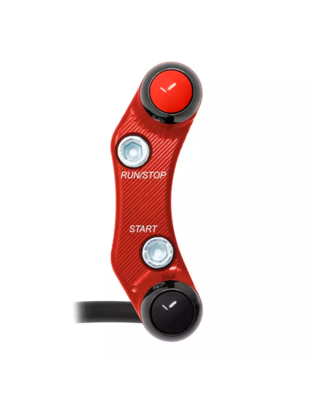 Jetprime JP PLDB 015 R JETPRIME Rechter Lenkerschalter YAMAHA YZF-R3 2015-2018 (verschobene Löcher) ROT