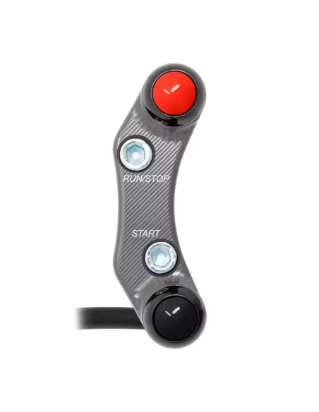 JETPRIME JP PLDB 015 T Interruptor de manillar derecho JETPRIME YAMAHA YZF-R3 2015-2018 (orificios desalineados) TITANIO