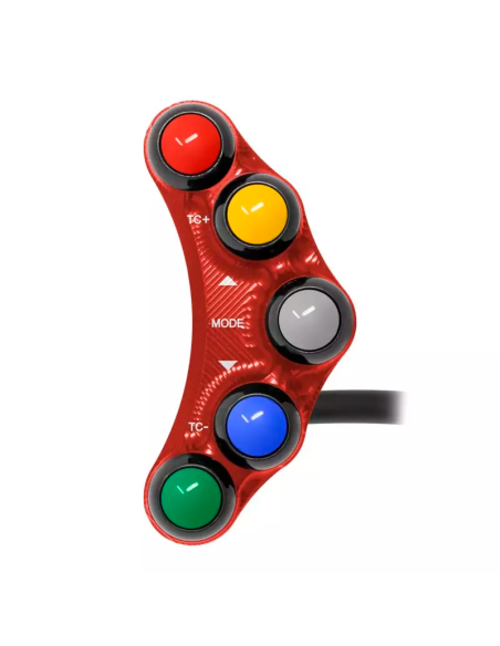 JETPRIME JP PLSR 009TC R Piña Izquierda Racing 5 botones Jetprime APRILIA RSV4 R RR ROJO