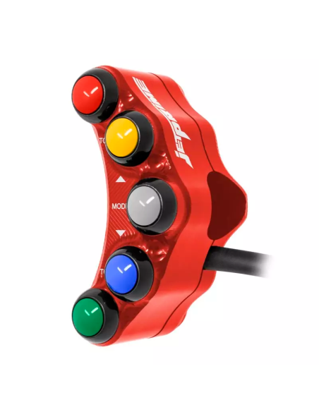 JETPRIME JP PLSR 009TC R Piña Izquierda Racing 5 botones Jetprime APRILIA RSV4 R RR ROJO
