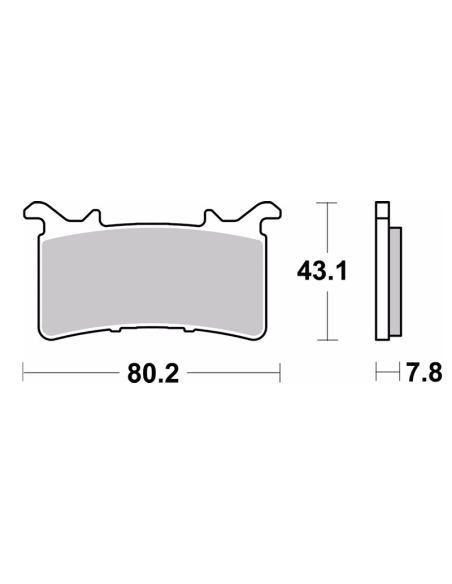 Pastillas de freno BREMBO 07GR99SR M1000RR/CBR1000RR-R