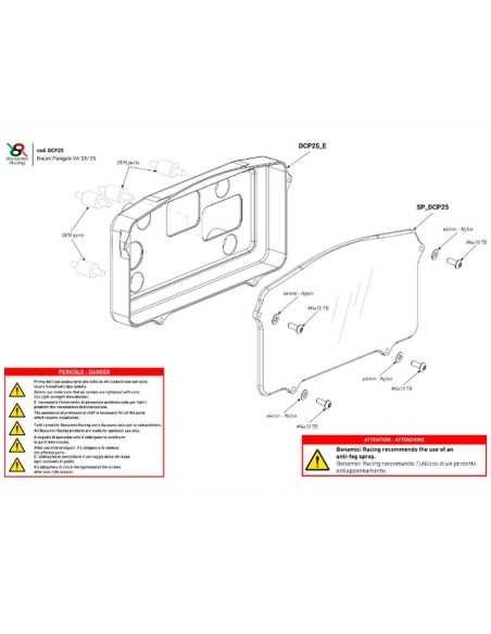 BONAMICI RACING INSTRUMENTENABDECKUNG FÜR DUCATI PANIGALE V4/S 2025