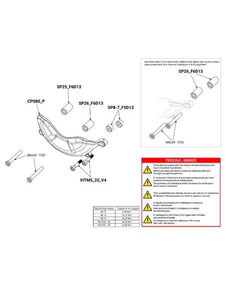 BONAMICI RACING MOTORSCHUTZABDECKUNGEN DUCATI PANIGALE V4 / S 2025