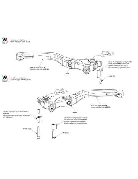 BONAMICI RACING HEBEL-KIT DUCATI PANIGALE V4 / V4S 2025