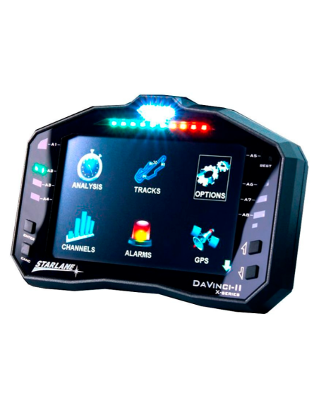 STARLANE PANTALLA DE CRONÓMETRO DE DATOS GPS STARLANE DAVINCI II R X-SERIES KAWASAKI ZX-10R 2006-2016