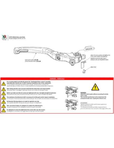 BREMSHEBEL BONAMICI RACING DUCATI PANIGALE V4 / V4S 2025
