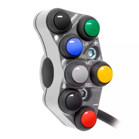 JETPRIME JP PLSR 120 T. Interruptor de manillar izquierdo Racing para Ducati Panigale V4 / S / R TITANIO NUEVO DISEÑO