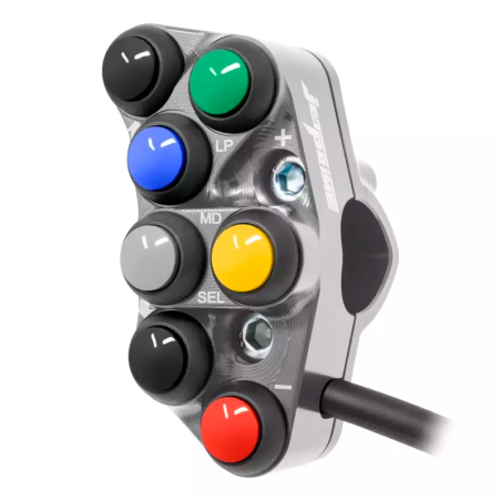 JETPRIME JP PLSR 120 T. Interruptor de manillar izquierdo Racing para Ducati Panigale V4 / S / R TITANIO NUEVO DISEÑO
