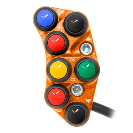 JETPRIME JP PLSR 048 O. Interruptor de manillar izquierdo JETPRIME RACING KTM DUKE 990 2024 NARANJA
