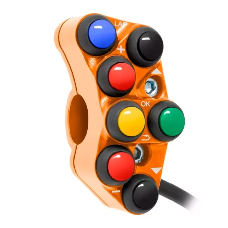 JETPRIME JP PLSR 048 O. Interruptor de manillar izquierdo JETPRIME RACING KTM DUKE 990 2024 NARANJA