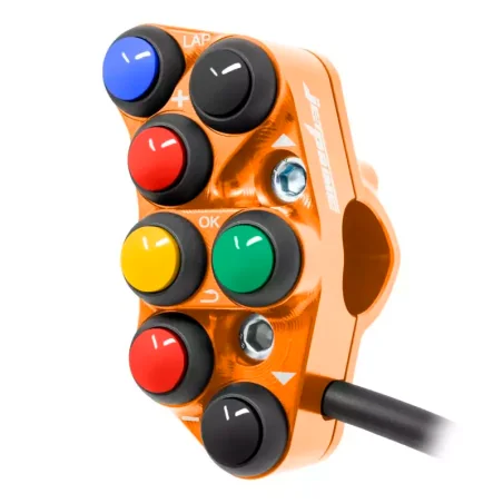 JETPRIME JP PLSR 048 O. Interruptor de manillar izquierdo JETPRIME RACING KTM DUKE 990 2024 NARANJA