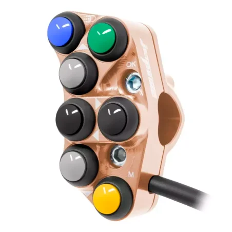 JETPRIME JP PLSR 039 C. Interruptor de manillar izquierdo Racing para Triumph TIGER 900 COBRE