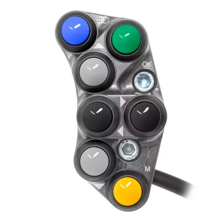JETPRIME JP PLSR 039 T. Interruptor de manillar izquierdo Racing para Triumph TIGER 900 TITANIO