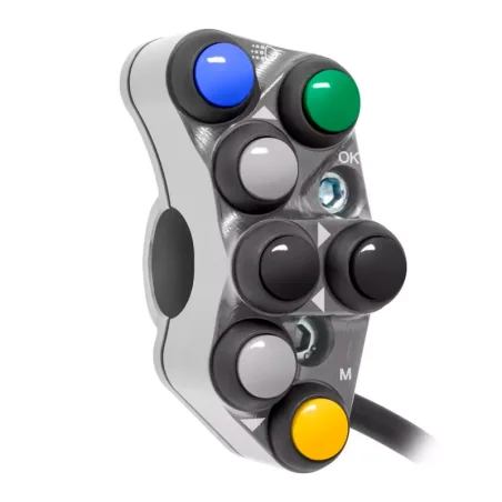 JETPRIME JP PLSR 039 T. Interruptor de manillar izquierdo Racing para Triumph TIGER 900 TITANIO