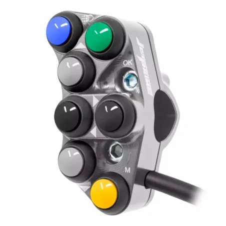 JETPRIME JP PLSR 039 T. Interruptor de manillar izquierdo Racing para Triumph TIGER 900 TITANIO