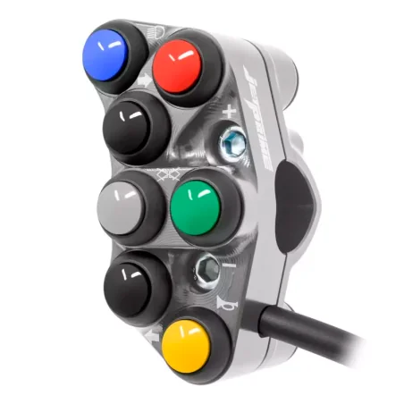 JETPRIME JP PLS 660 T Interruptor de CALLE 12 botones izquierdo para APRILIA RS 660 TITANIO