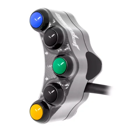 Jetprime JP PLS 014 T Piña Izquierda Carretera 5 botones Jetprime KAWASAKI ZX-4R-R 2024 TITANIO