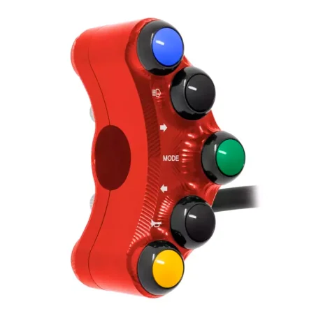 Jetprime JP PLS 044 R Piña Izquierda Carretera 7 botones Jetprime KAWASAKI ZX-6R 636 2019-2022 ROJO