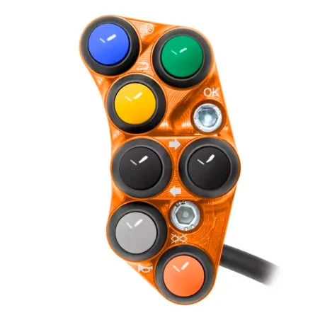 JETPRIME JP PLS 048 O. Interruptor de manillar izquierdo CALLE para KTM 990 DUKE 2024 NARANJA