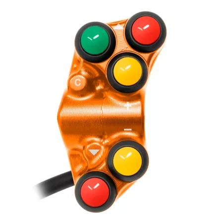 JETPRIME JP PLS 048 O. Interruptor de manillar izquierdo CALLE para KTM 990 DUKE 2024 NARANJA