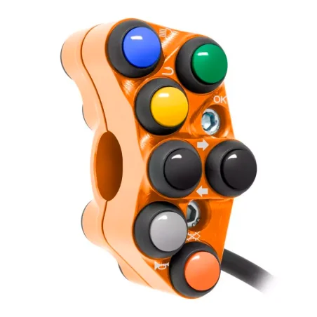 JETPRIME JP PLS 048 O. Interruptor de manillar izquierdo CALLE para KTM 990 DUKE 2024 NARANJA
