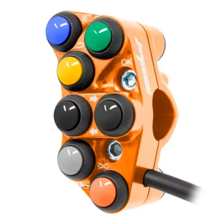 JETPRIME JP PLS 048 O. Interruptor de manillar izquierdo CALLE para KTM 990 DUKE 2024 NARANJA