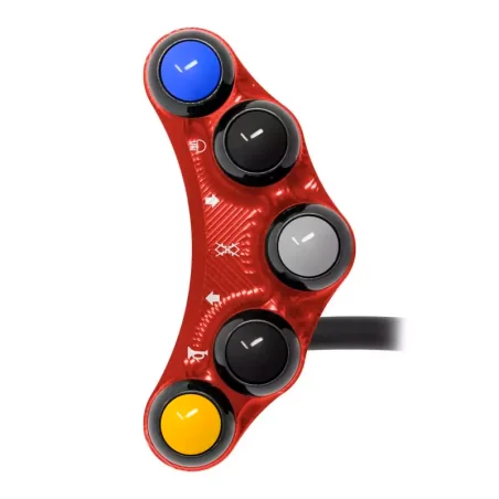 Jetprime JP PLS 012 R Piña Izquierda Carretera 8 botones Jetprime MV AGUSTA BRUTALE ROJO
