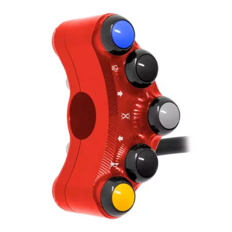 Jetprime JP PLS 012 R Piña Izquierda Carretera 8 botones Jetprime MV AGUSTA BRUTALE ROJO