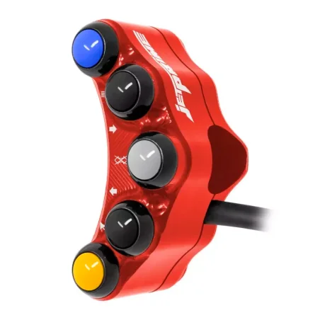 Jetprime JP PLS 012 R Piña Izquierda Carretera 8 botones Jetprime MV AGUSTA BRUTALE ROJO