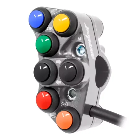 JETPRIME JP PLS 062 T. Interruptor de manillar izquierdo JETPRIME CALLE para TRIUMPH STREET TRIPLE 765 R 2023-2024 TITANIO