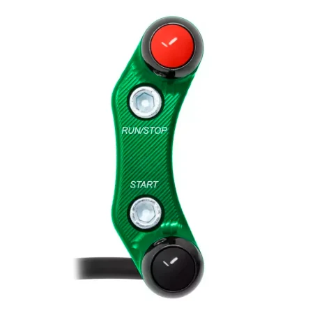 JETPRIME JP PLD 037 V Interruptor de manillar derecho JETPRIME Kawasaki Z900-RS orificios alineados VERDE