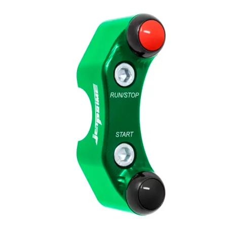 JETPRIME JP PLD 037 V Interruptor de manillar derecho JETPRIME Kawasaki Z900-RS orificios alineados VERDE