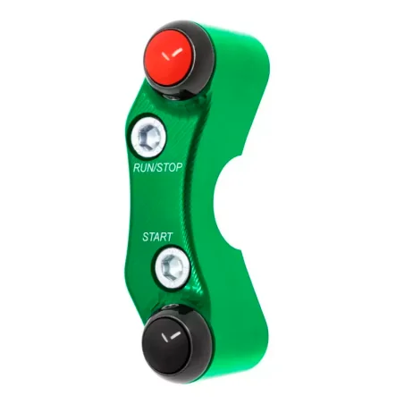 JETPRIME JP PLDB 037 Interruptor de manillar derecho JETPRIME KAWASAKI Z900-RS (orificios desalineados) VERDE