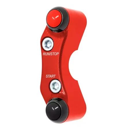 JETPRIME JP PLDB 037 Interruptor de manillar derecho JETPRIME KAWASAKI Z900-RS (orificios desalineados) ROJO